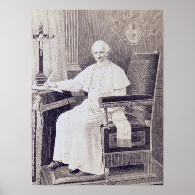 Portrait des Papstes Leo XIII Poster (Vorne)