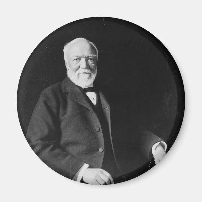 Portrait des Philanthropen Andrew Carnegie Magnet (Vorne)