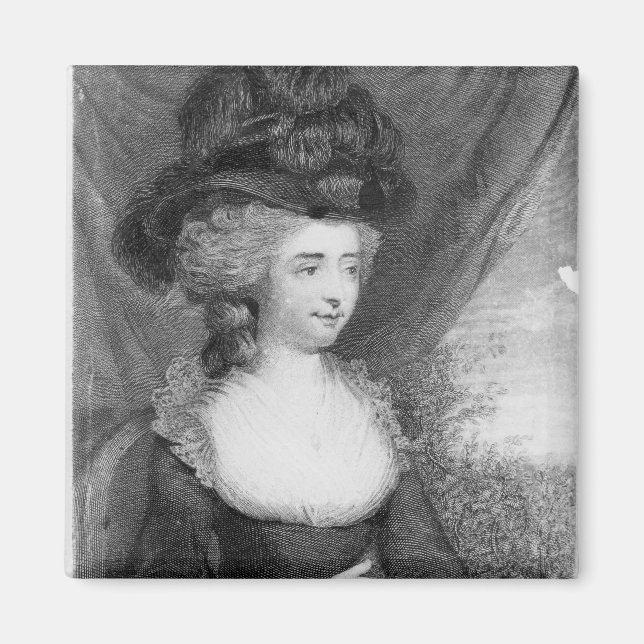 Portrait des Pub Fanny Burney von Henry Magnet (Vorne)
