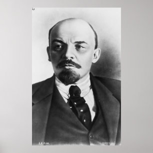 Portrait des russischen Wladimir Ilyich Lenin Poster