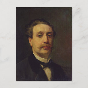 Portrait des Typ von Maupassant 1876 Postkarte