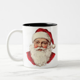 Portrait des Weihnachtsmannes Zweifarbige Tasse