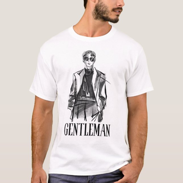 Portrait Design Artwork Print T - Shirt (Vorderseite)