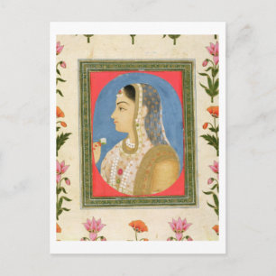 Portrait einer Adelsfrau aus der kleinen Clive Alb Postkarte