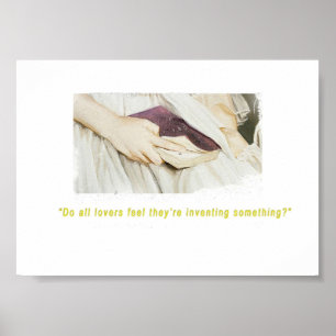 Portrait einer Dame auf Feuerliebhaber Poster