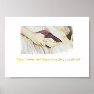 Portrait einer Dame auf Feuerliebhaber Poster