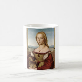 Portrait einer Dame mit Einhorn (von Raphael) Kaffeetasse