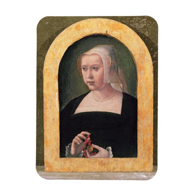 Portrait einer Dame (Tafel) Magnet (Vertikal)