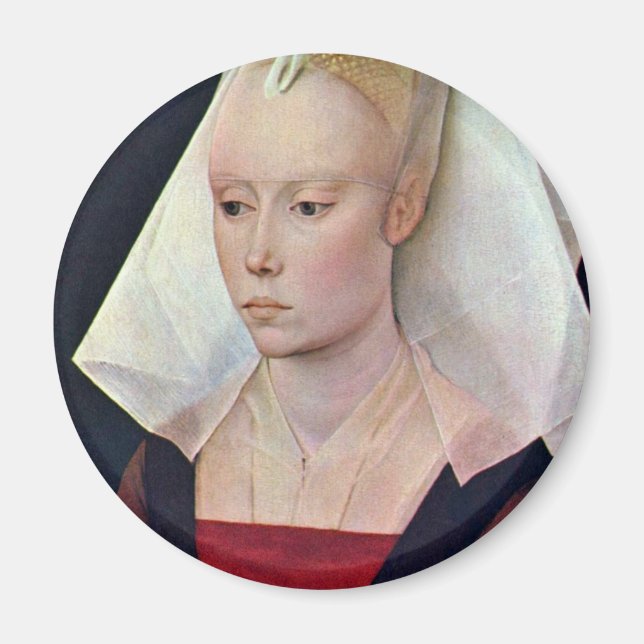 Portrait einer Dame von Weyden Rogier Van der Magnet (Vorne)