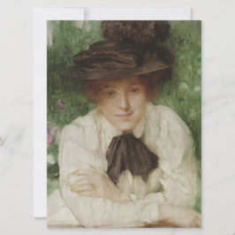 Portrait einer Edwardian Lady (Vintage Kunst) Karte