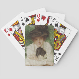 Portrait einer Edwardian Lady (Vintage Kunst) Spielkarten