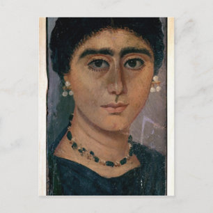 Portrait einer Frau aus Fayum, 1.-4. Jahrhundert Postkarte