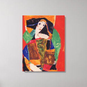 "Portrait einer Frau" Egon Schiele Leinwanddruck