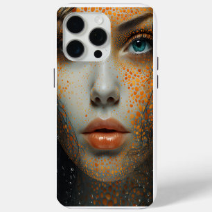 Portrait einer Frau in Orange iPhone 15 Pro Max Hülle