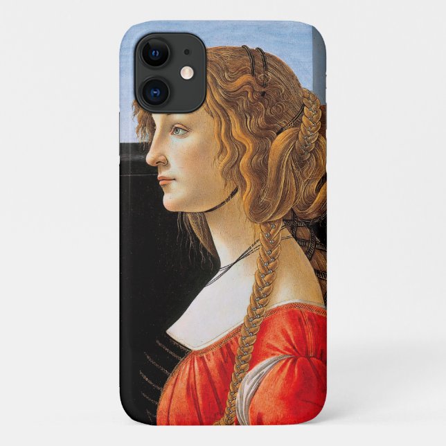 Portrait einer Frau, Sandro Botticelli Case-Mate iPhone Hülle (Rückseite)