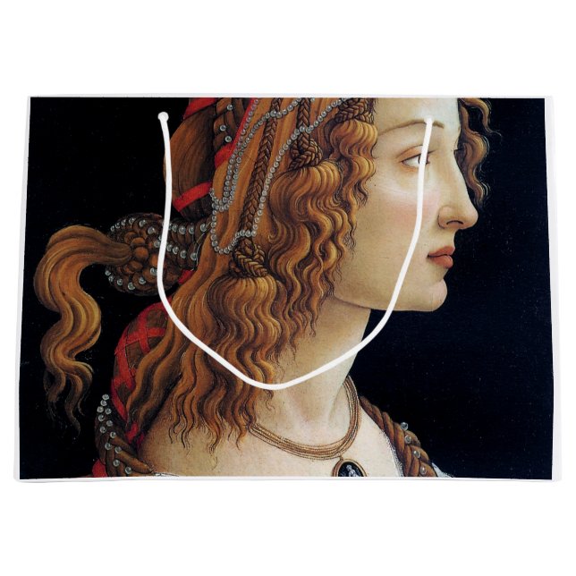 Portrait einer Frau, Sandro Botticelli Große Geschenktüte (Vorderseite)