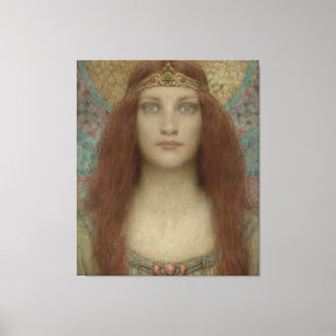 Portrait einer Frau von Charles Allan Winter Leinwanddruck