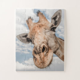 Portrait einer Giraffe Puzzle