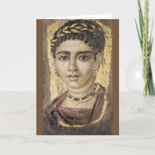 Portrait einer jungen Frau Karte