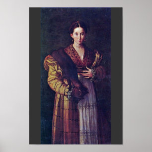 Portrait einer jungen Frau namens Anteia. Poster