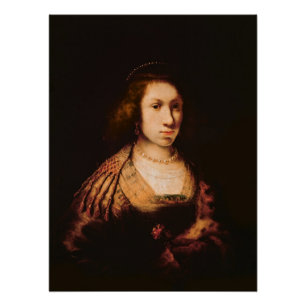 Portrait einer jungen Frau Poster