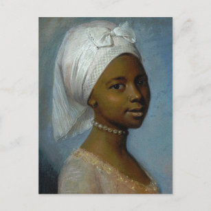 Portrait einer jungen Frau Postkarte