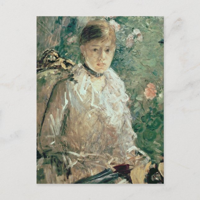 Portrait einer jungen Frau Postkarte (Vorderseite)