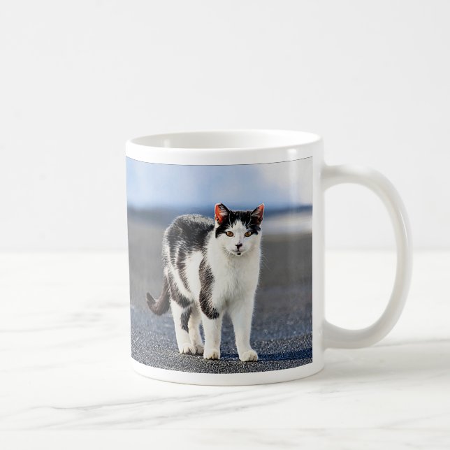 Portrait einer Katze Kaffeetasse (Rechts)