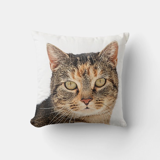 Portrait einer Katze Kissen (Vorderseite)