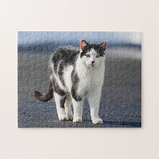 Portrait einer Katze Puzzle (Horizontal)