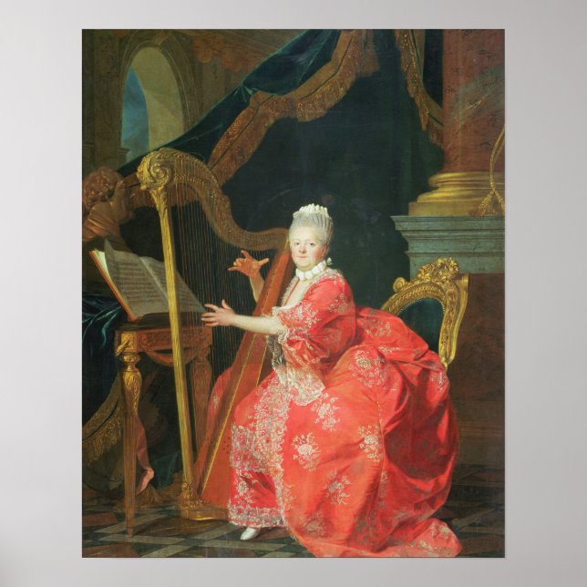 Portrait einer Lady, die Madame Adelaide, da Poster (Vorne)