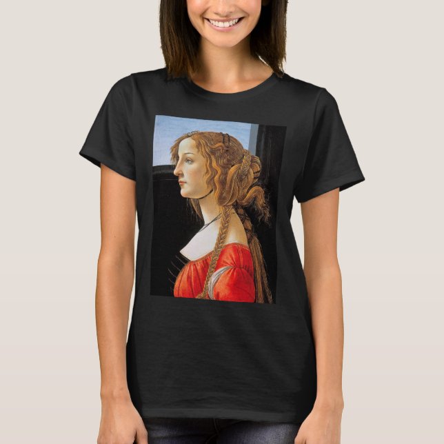 Portrait einer Lady, Sandro Botticelli T-Shirt (Vorderseite)