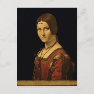 Portrait einer Lady vom Gericht von Mailand Postkarte
