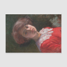 Portrait einer Lady (von Elin Danielson-Gambogi) Seidenpapier