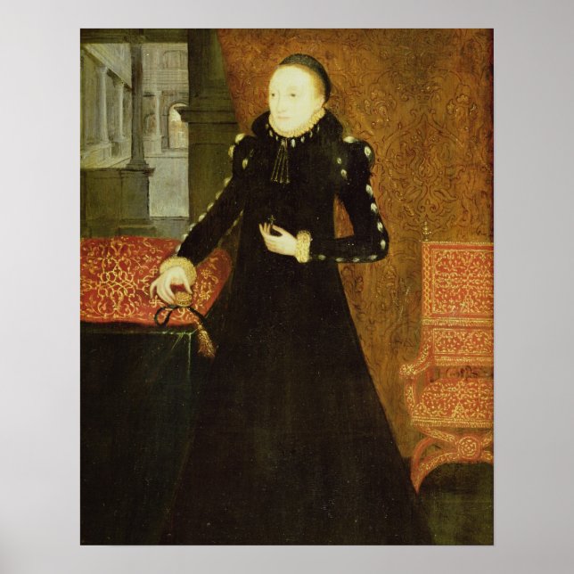 Portrait einer Lady, von Katherine, Duche Poster (Vorne)