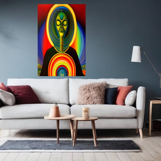 Portrait einer Roboter-Alien | Art der AI Poster (Von Creator hochgeladen)