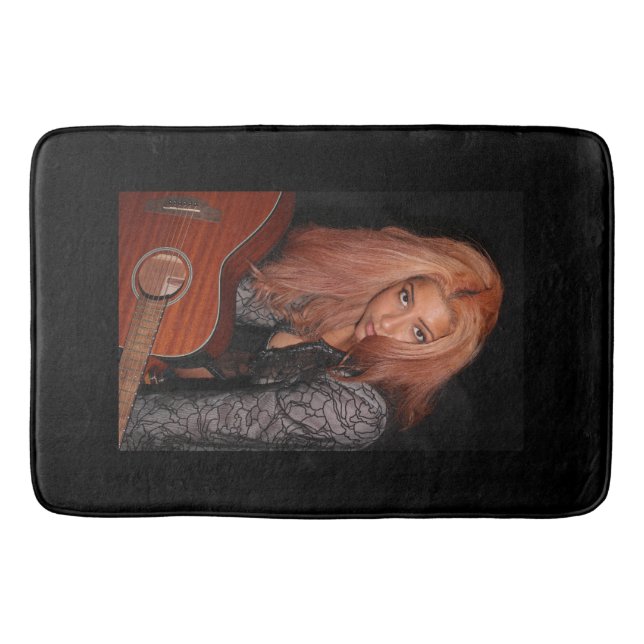 Portrait einer schönen jungen Frau Badematte (Vorderseite)