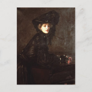 Portrait einer schwarzen Frau von Sir John Lavery Postkarte
