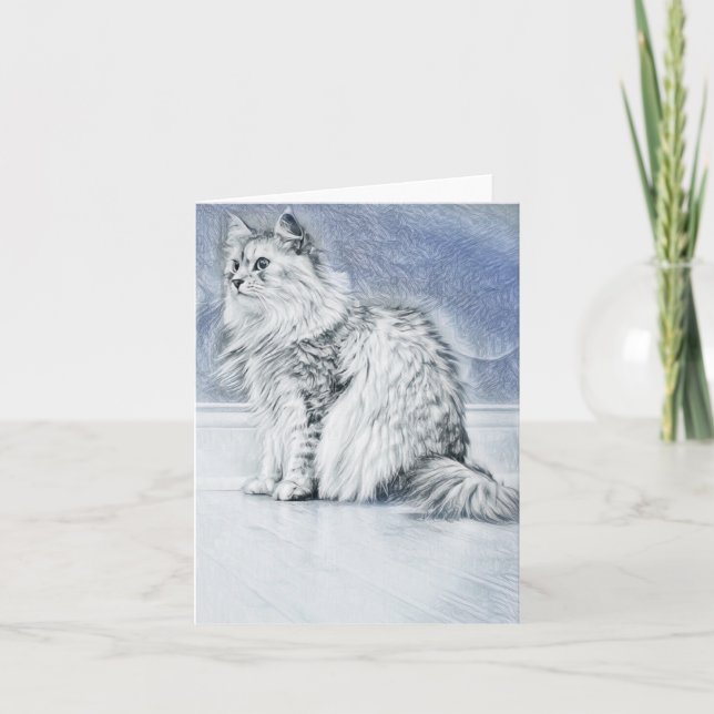 Portrait einer sibirischen Karte (Vorderseite)