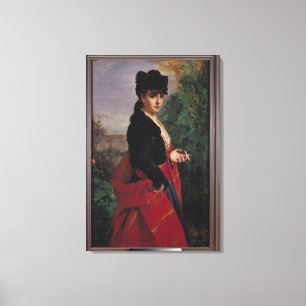 Portrait einer spanischen Frau Leinwanddruck