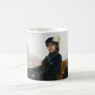 Portrait einer unbekannten Frau, Ivan Kramskoi Kaffeetasse