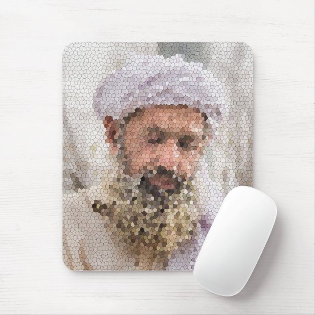 Portrait eines älteren Afghanen Mousepad (Mit Mouse)