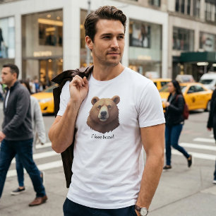 Portrait eines braunen Bären-T - Shirt