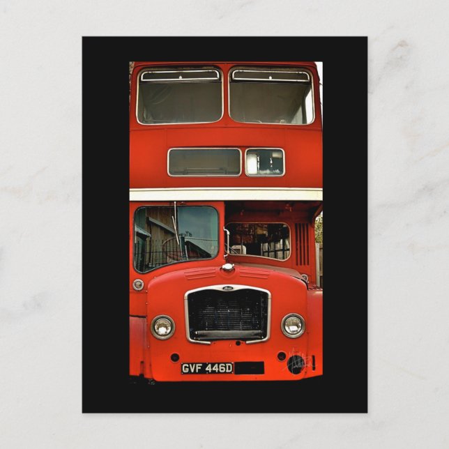 Portrait eines Doppeldeckers [Postkarte] Postkarte (Vorderseite)