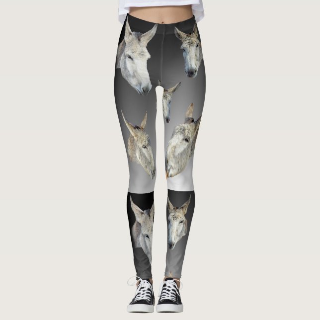 Portrait eines Esels, Leggings (Vorderseite)