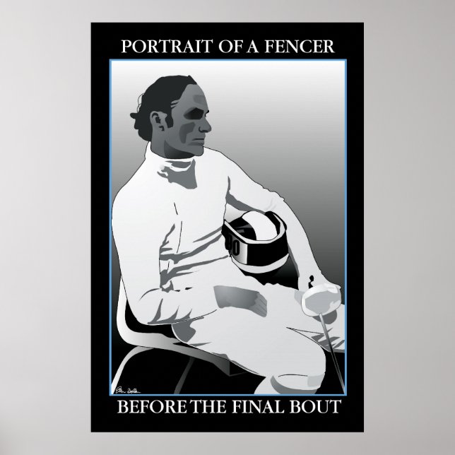 Portrait eines Fencer: Vor der letzten Runde Poster (Vorne)