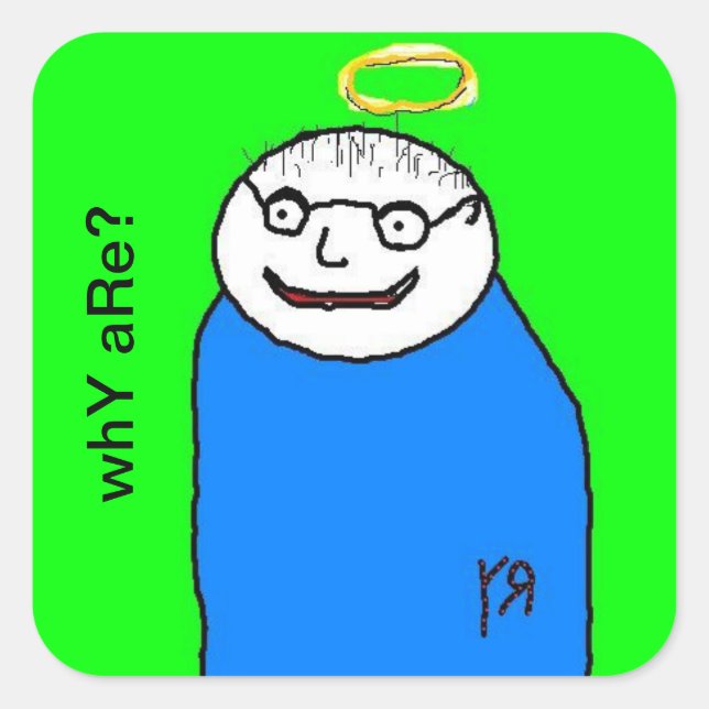 Portrait eines Friend Sticker (Vorderseite)