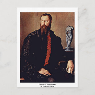 Portrait eines Gentleman von Bronzino Angelo Postkarte