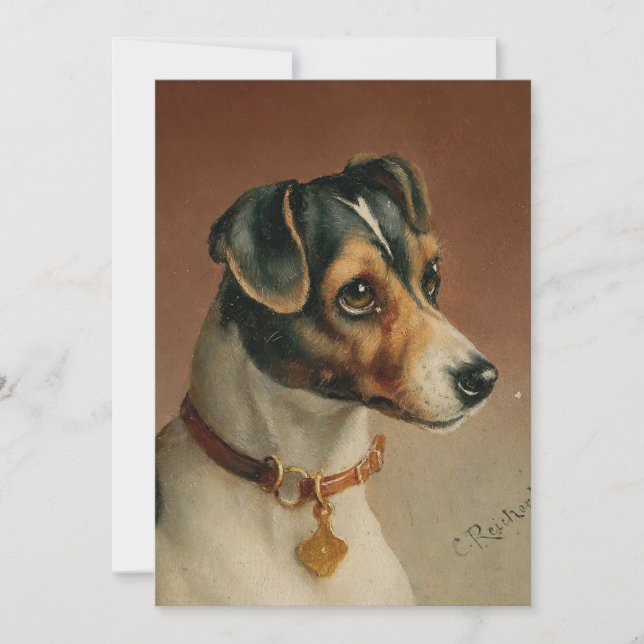 Portrait eines Jacks Russel Terrier | Carl Reicher (Vorderseite)