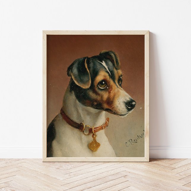 Portrait eines Jacks Russel Terrier | Carl Reicher Poster (Von Creator hochgeladen)